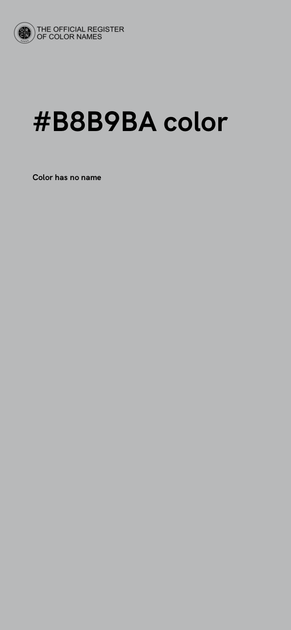 #B8B9BA color image