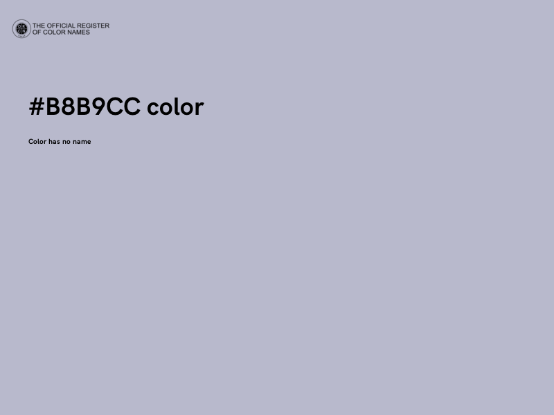 #B8B9CC color image