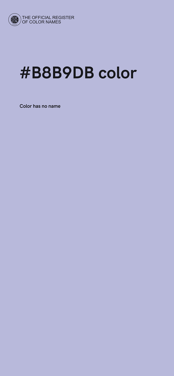 #B8B9DB color image