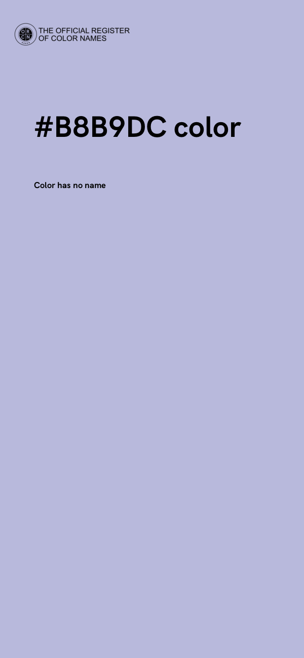 #B8B9DC color image