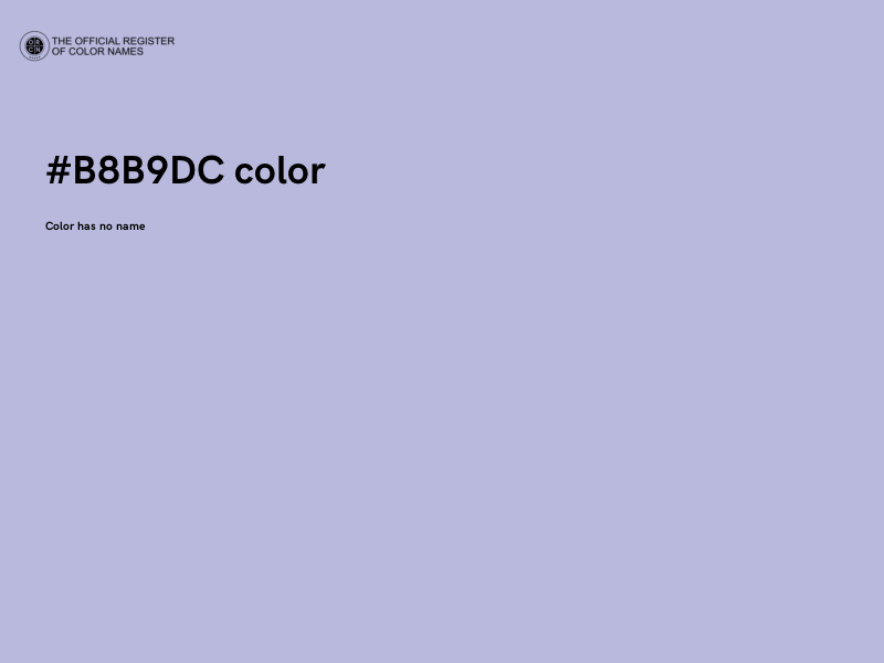 #B8B9DC color image