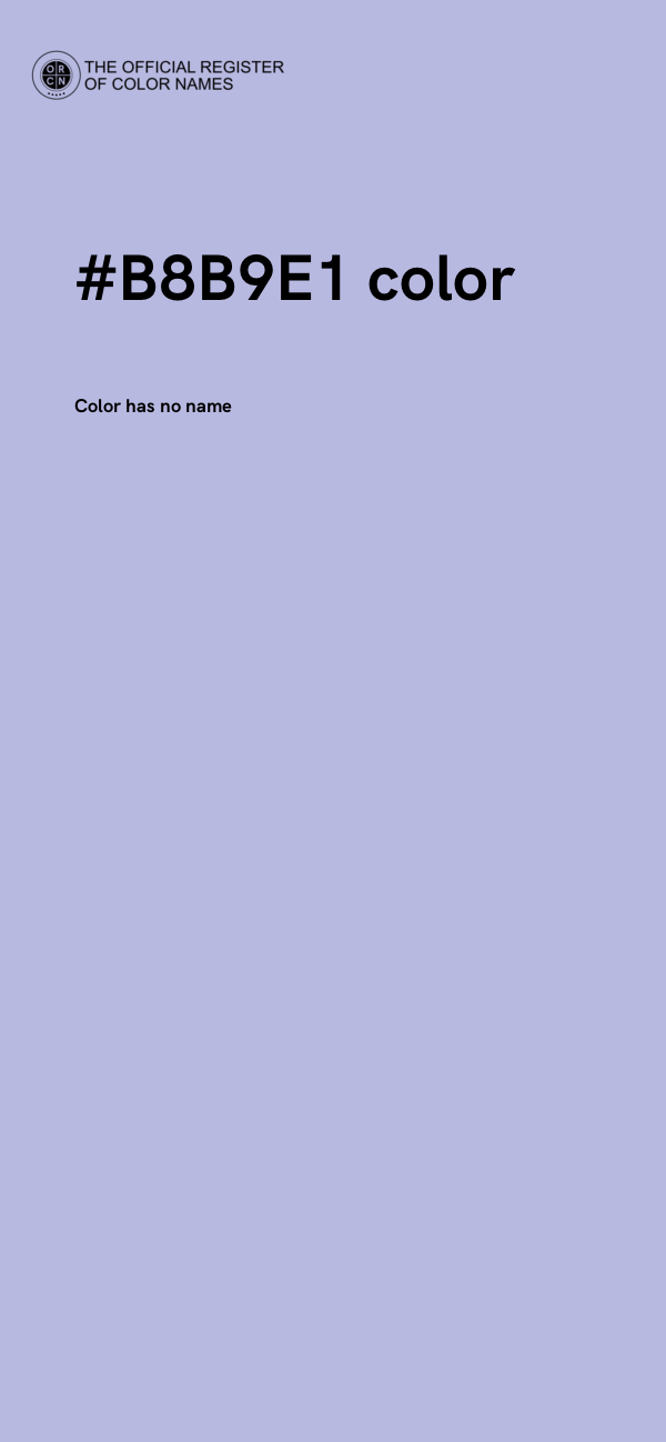#B8B9E1 color image