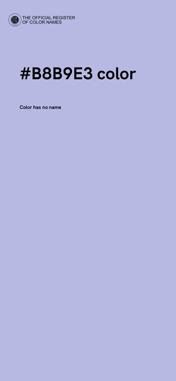 #B8B9E3 color image