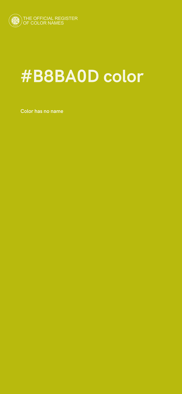 #B8BA0D color image