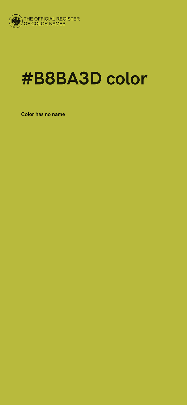 #B8BA3D color image
