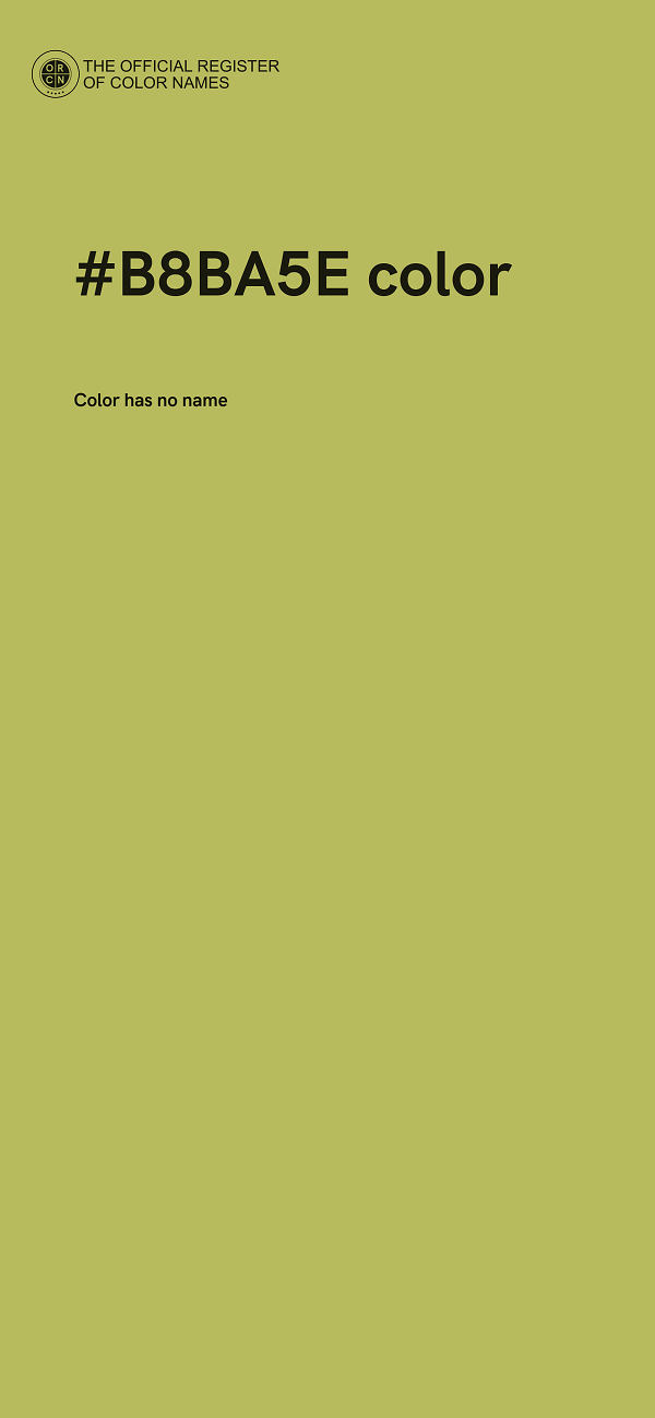 #B8BA5E color image
