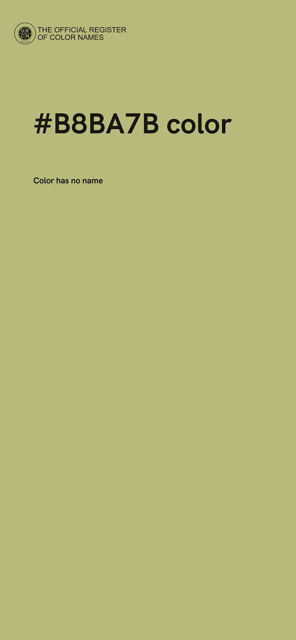 #B8BA7B color image
