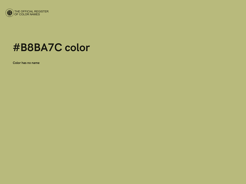 #B8BA7C color image