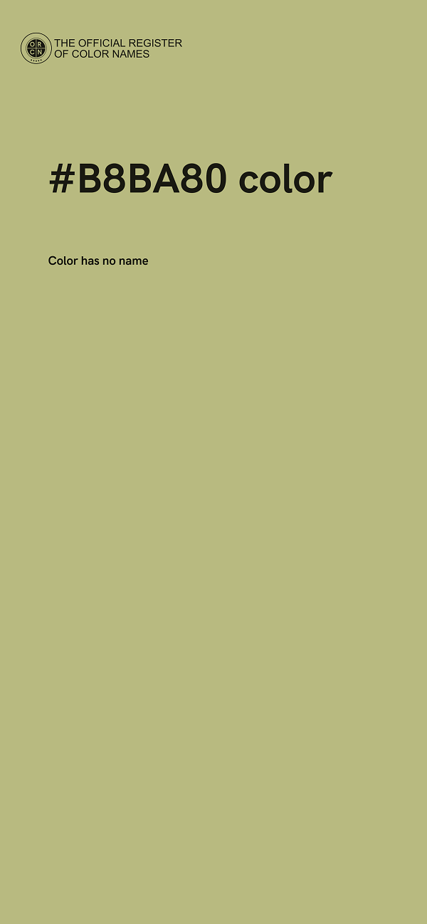 #B8BA80 color image