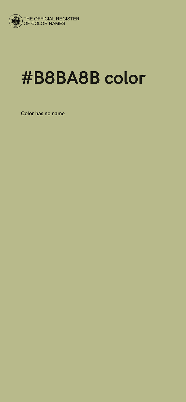 #B8BA8B color image
