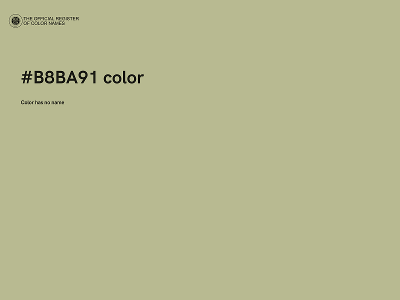 #B8BA91 color image