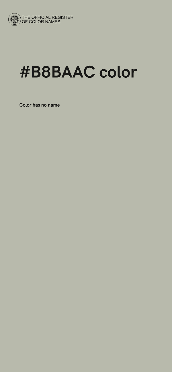 #B8BAAC color image