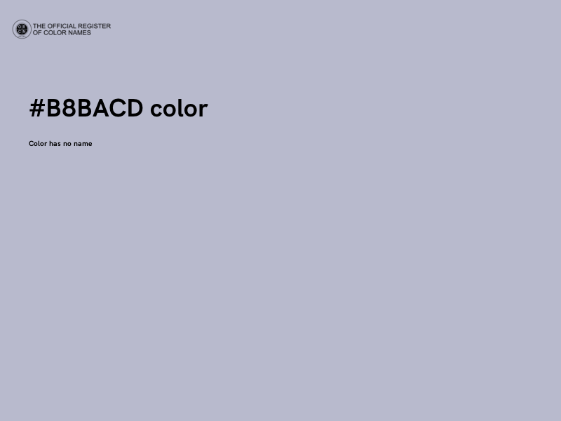 #B8BACD color image