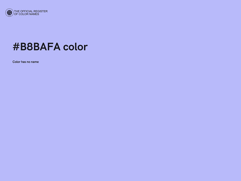 #B8BAFA color image