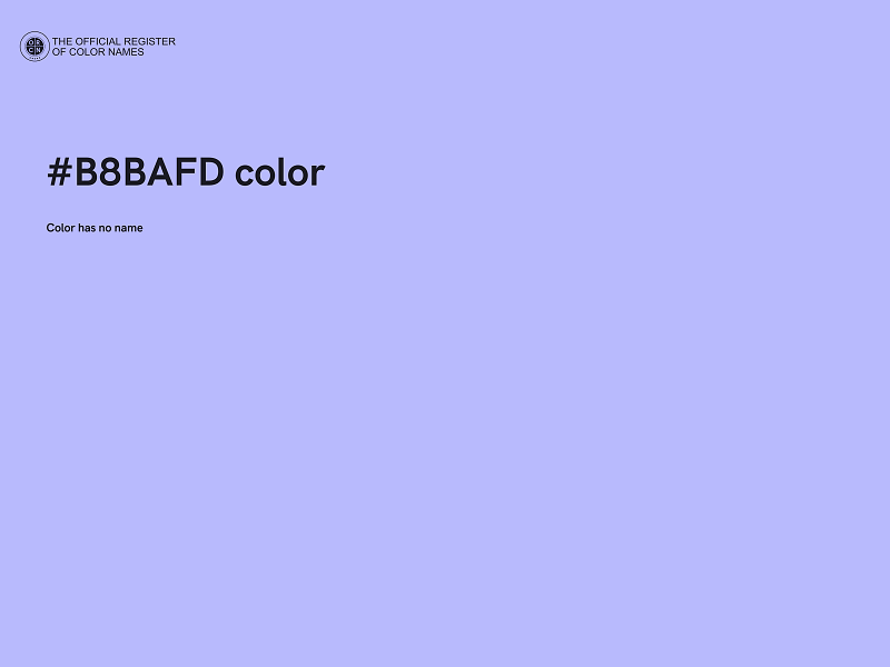 #B8BAFD color image