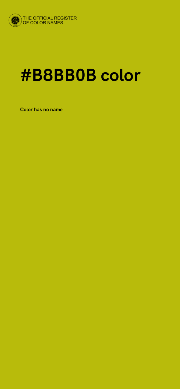 #B8BB0B color image