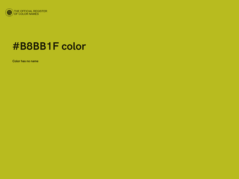 #B8BB1F color image