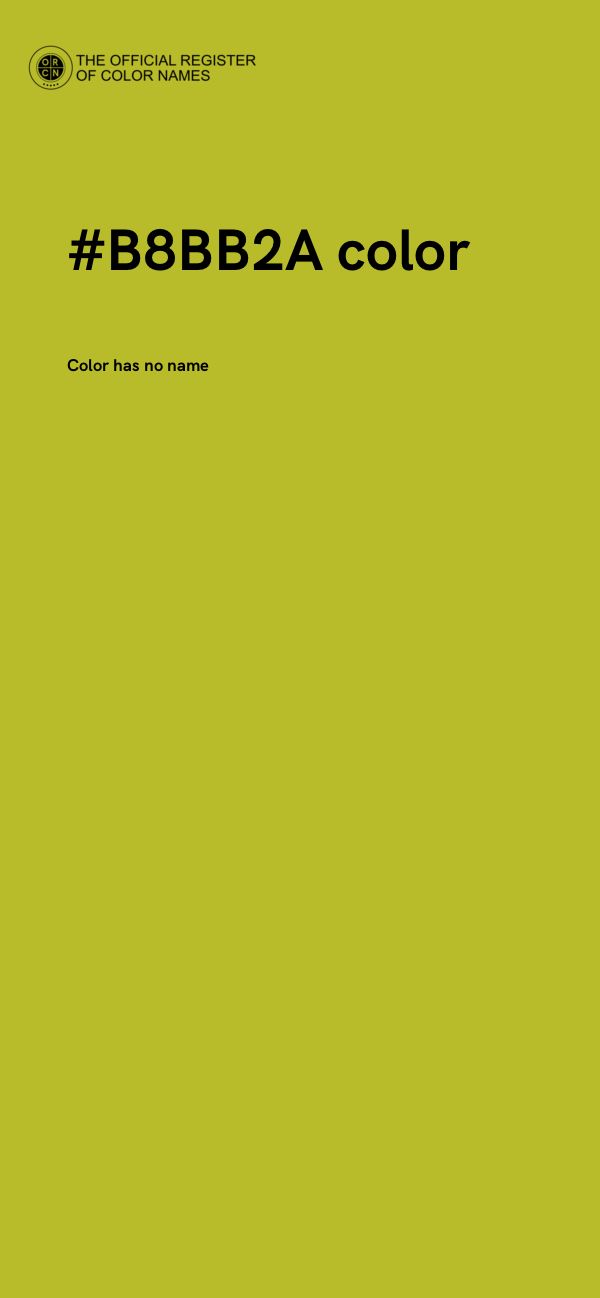 #B8BB2A color image
