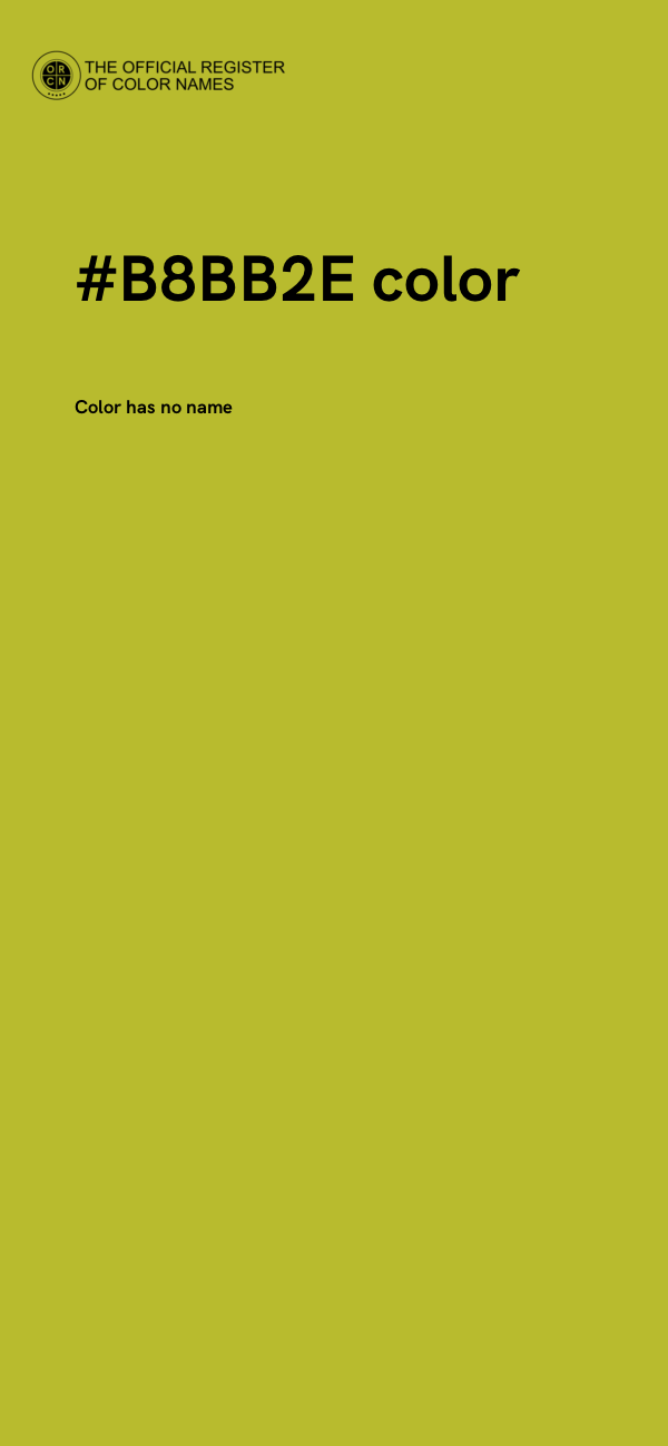 #B8BB2E color image