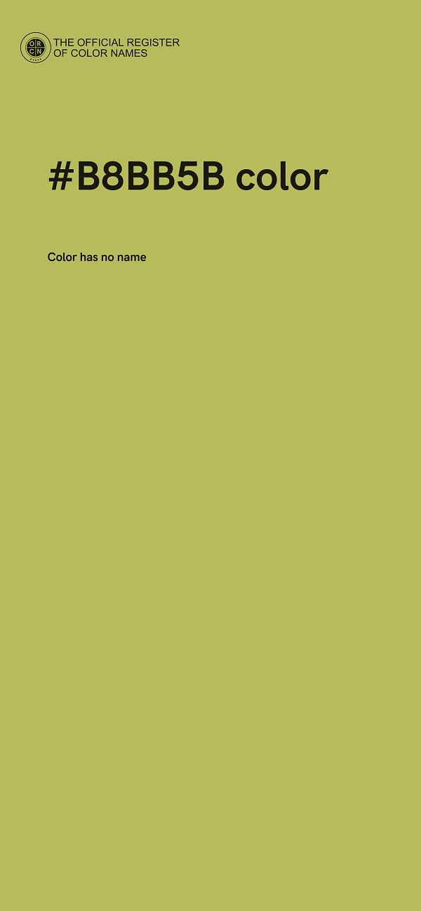 #B8BB5B color image