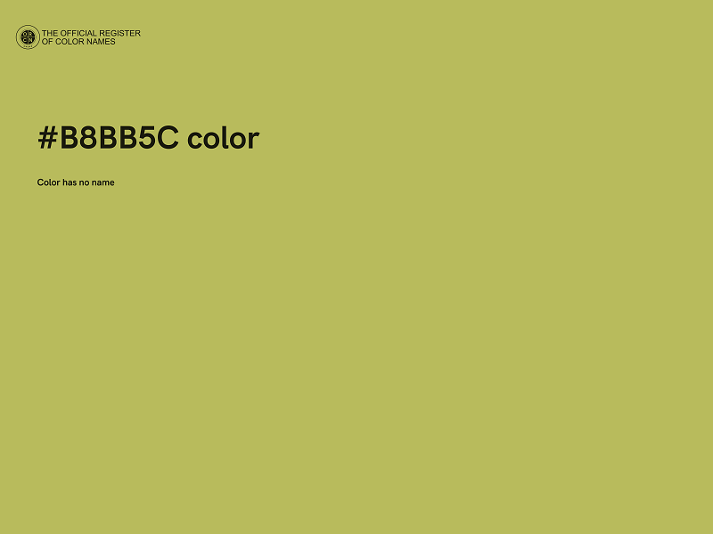 #B8BB5C color image