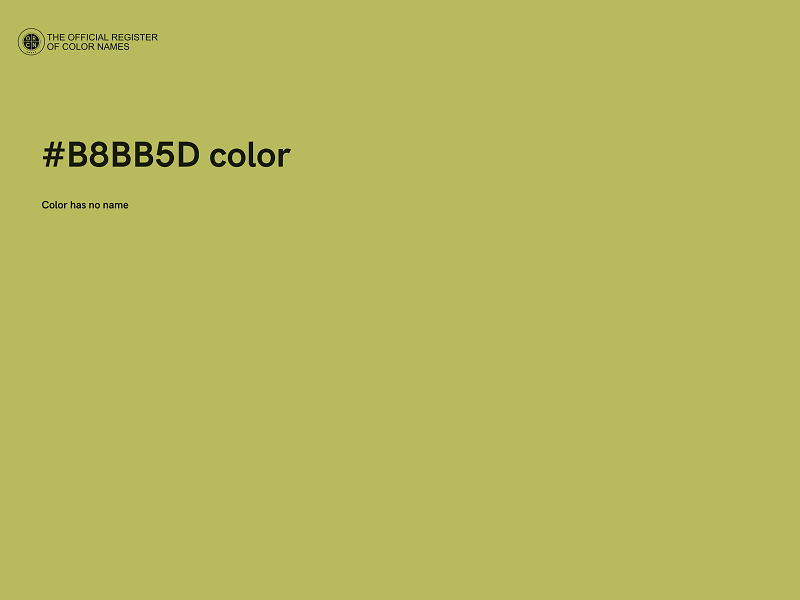 #B8BB5D color image