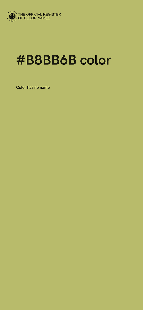 #B8BB6B color image