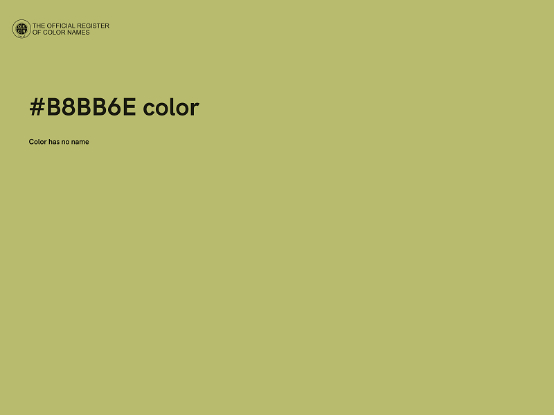 #B8BB6E color image