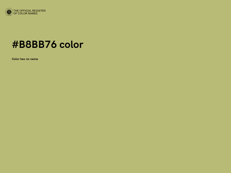 #B8BB76 color image