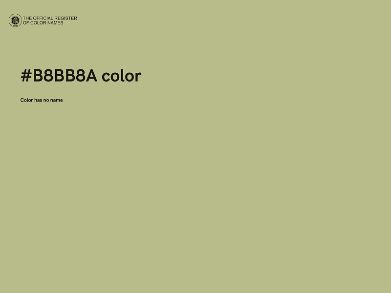 #B8BB8A color image