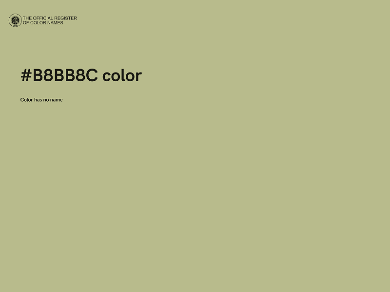 #B8BB8C color image