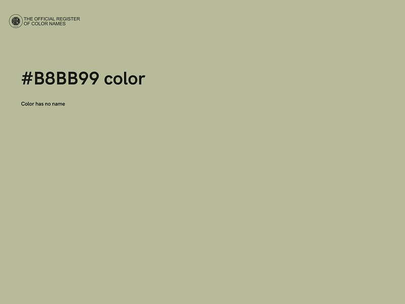#B8BB99 color image