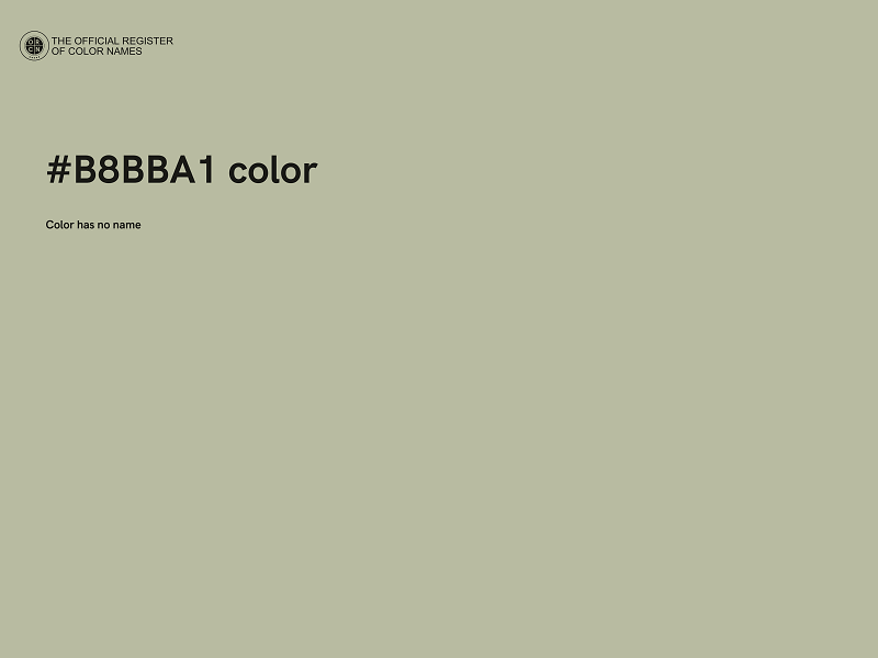 #B8BBA1 color image