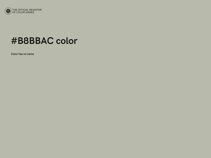 #B8BBAC color image