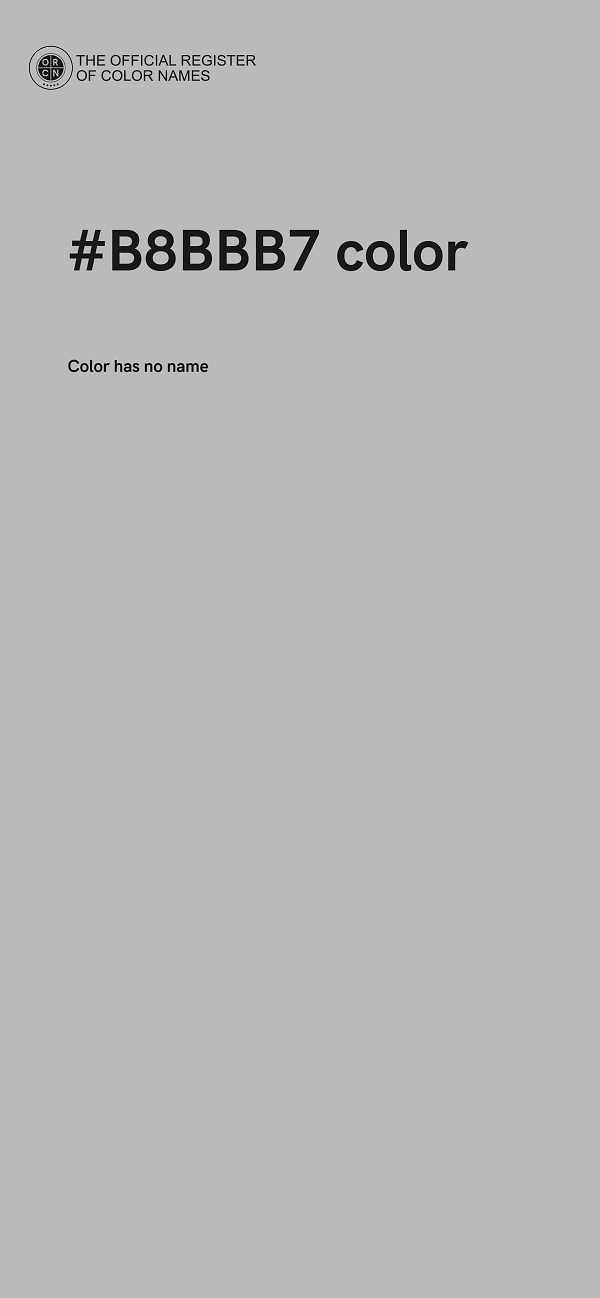 #B8BBB7 color image