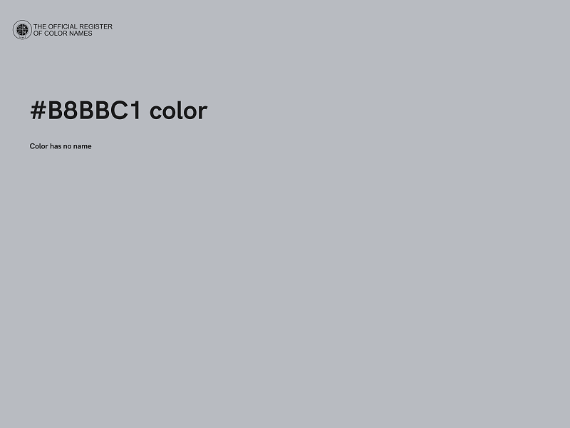 #B8BBC1 color image