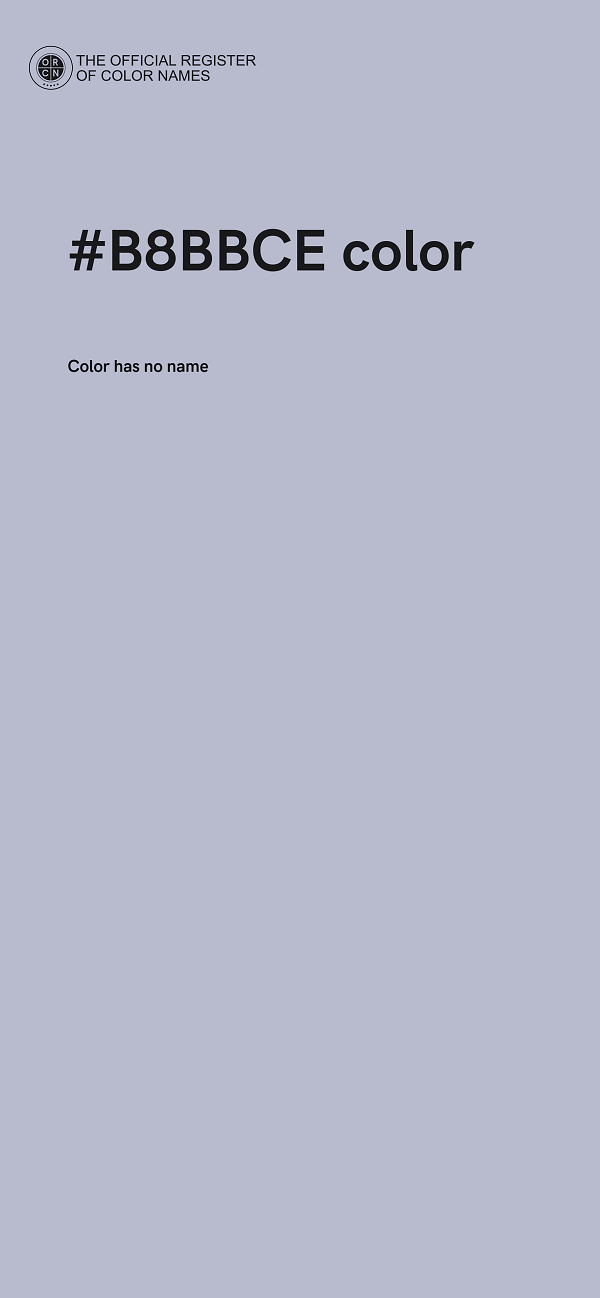 #B8BBCE color image