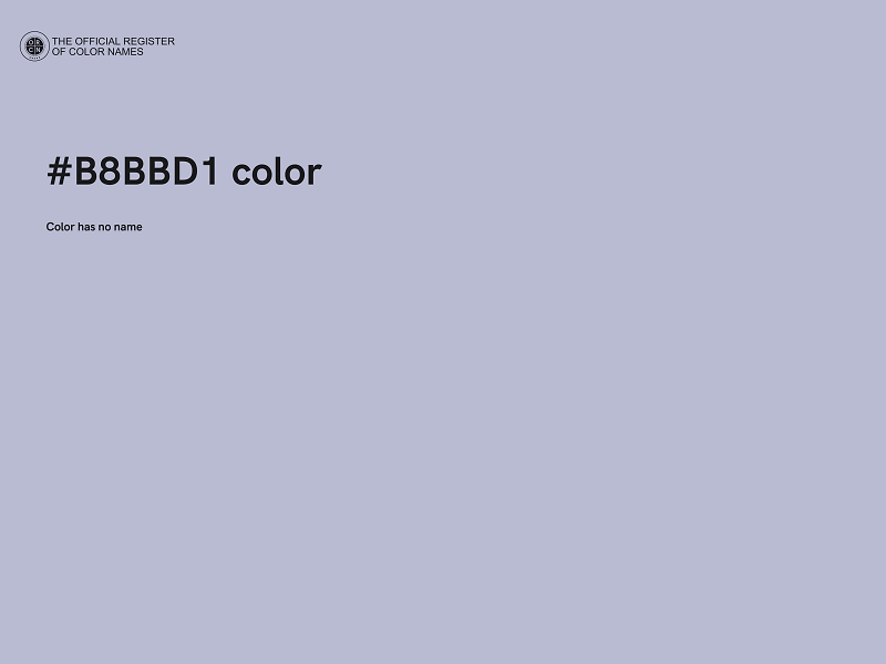 #B8BBD1 color image