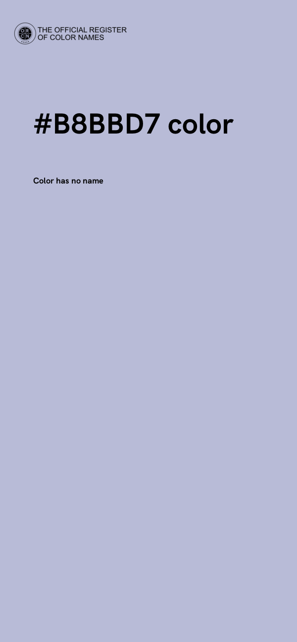 #B8BBD7 color image