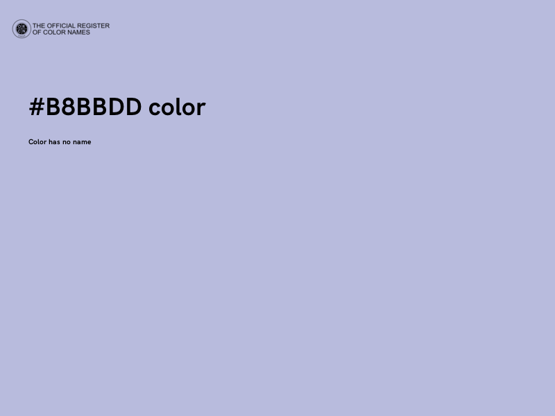 #B8BBDD color image