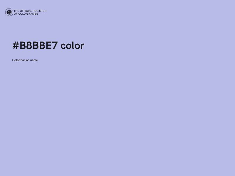 #B8BBE7 color image