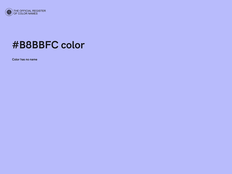 #B8BBFC color image