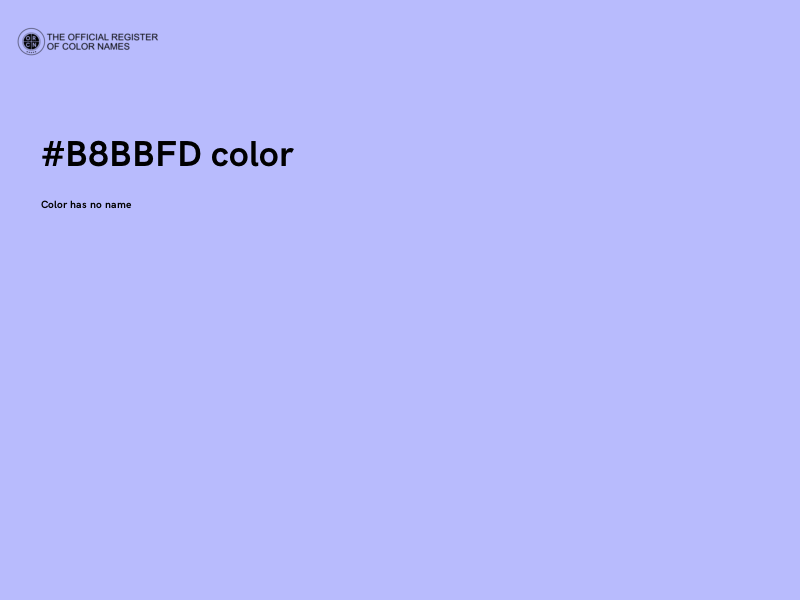 #B8BBFD color image