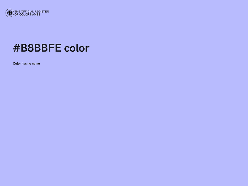 #B8BBFE color image