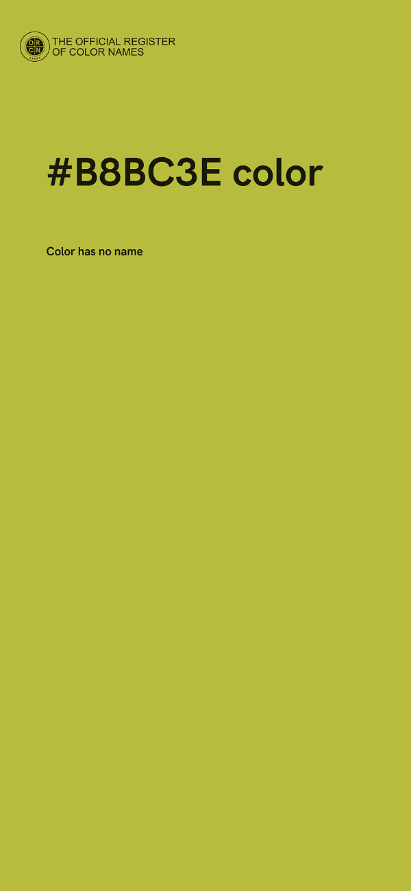 #B8BC3E color image