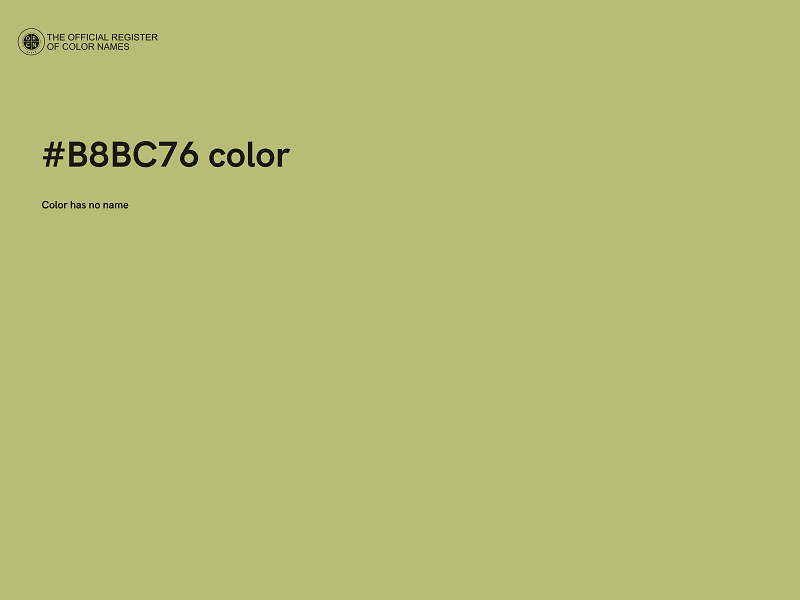 #B8BC76 color image