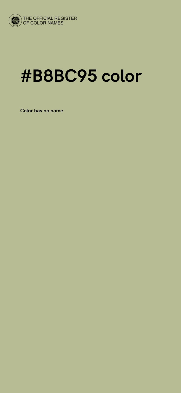 #B8BC95 color image
