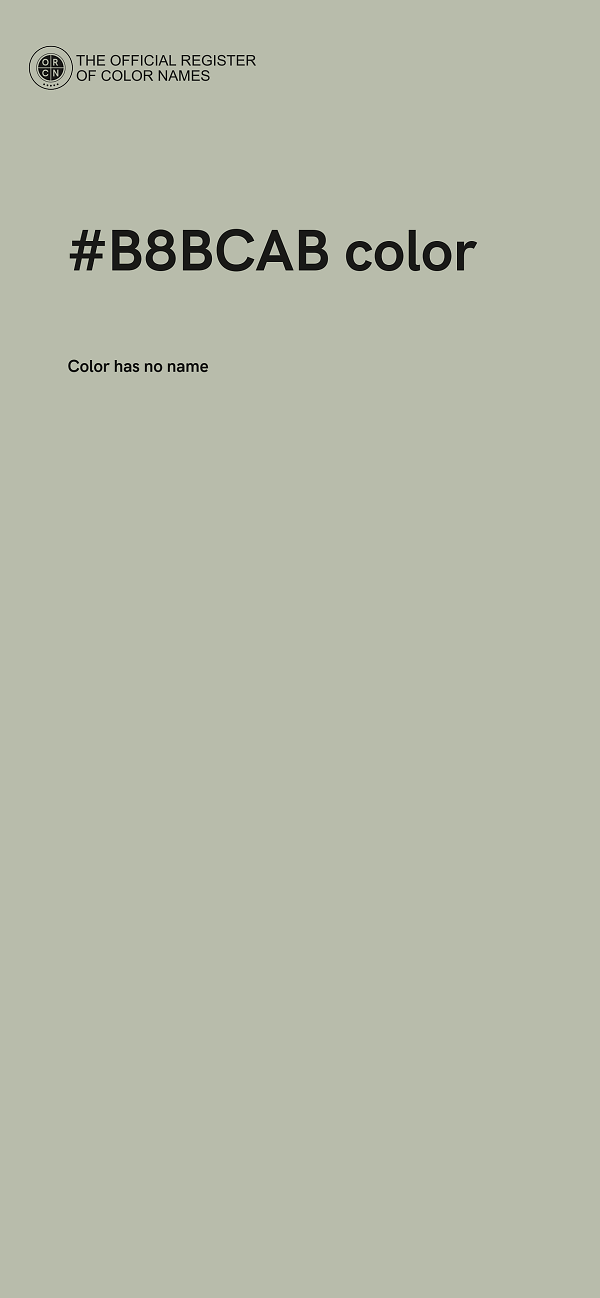 #B8BCAB color image