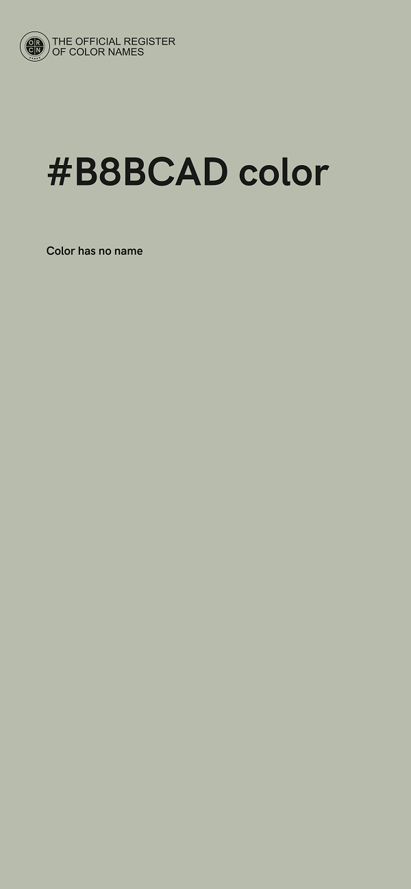 #B8BCAD color image