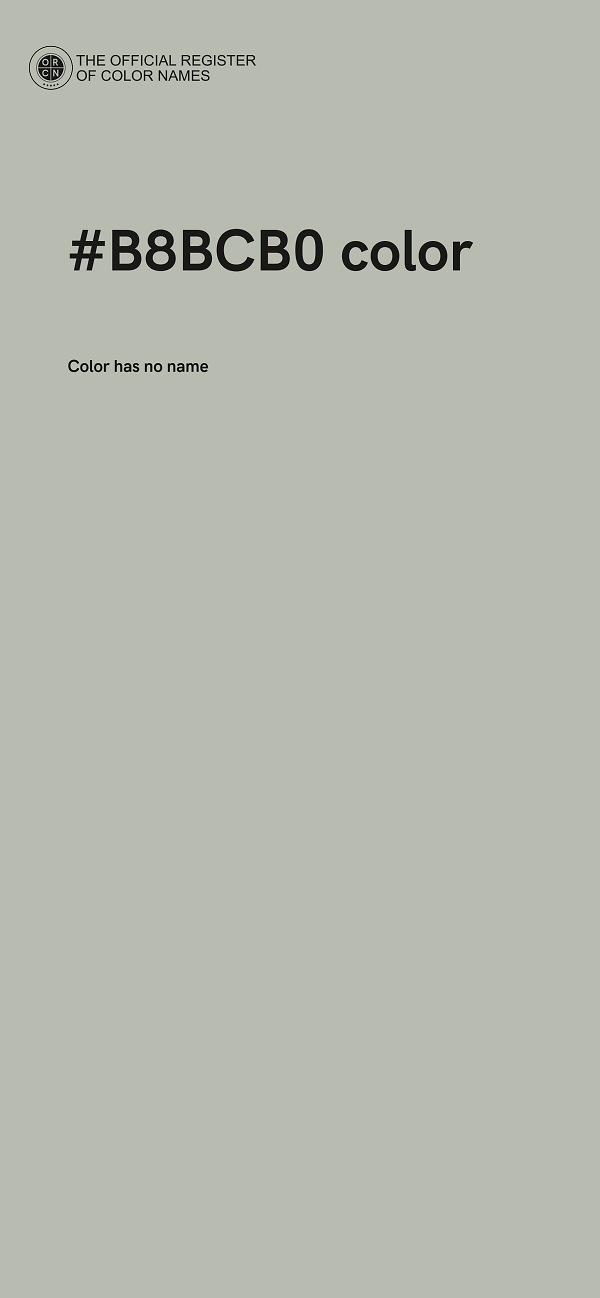 #B8BCB0 color image